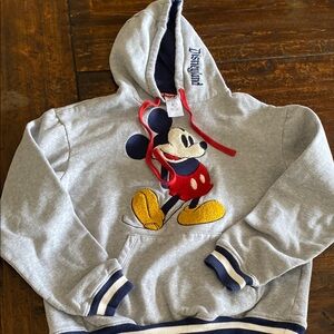 Disney Gray Kids Hoodie with Mickey Mouse